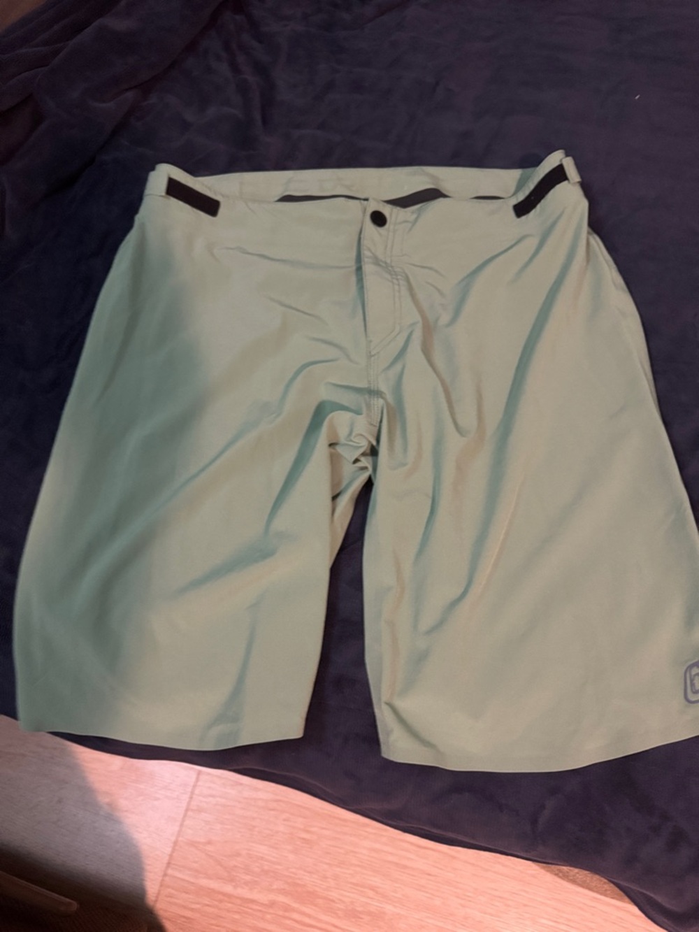 Men's Athletic Performance Shorts - Light Green. Bike shorts